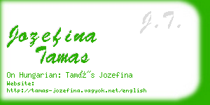 jozefina tamas business card